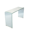 PrimeNest - Transparent Glass Console Accent Table - Mega Cart
