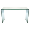 PrimeNest - Transparent Glass Console Accent Table - Mega Cart