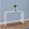 PrimeNest - Transparent Glass Console Accent Table - Mega Cart