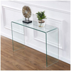 PrimeNest - Transparent Glass Console Accent Table - Mega Cart
