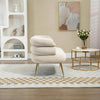 Primenest Velvet Chair with Ottoman - Mega Cart