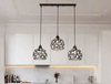 PrimeNest Vintage Metal Pendant Light with Crystal Pattern - Mega Cart