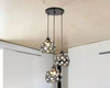 PrimeNest Vintage Metal Pendant Light with Crystal Pattern - Mega Cart