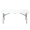 PrimeNest - White PVC Folding Table for Events and Dining - Mega Cart