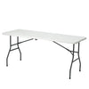 PrimeNest - White PVC Folding Table for Events and Dining - Mega Cart