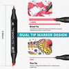 Professional Dual Tips Art Markers Set with Carry Bag - Mega Cart