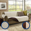 Reversible Quilted Couch Cover - Protects from Spills & Pets - Mega Cart