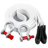5M Heavy Duty Tow Strap with D-Ring Shackles - Mega Cart