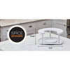 Rotating D-Shape Spice Rack - Adjustable, Dual Spin Kitchen Organiser - Mega Cart
