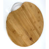 Round Bamboo Cutting Board with Handle - Mega Cart