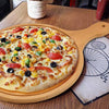 Round Bamboo Pizza Boards for Serving and Displaying Pizzas - Mega Cart