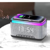 Multifunction Alarm Clock with Speaker & Wireless Charger - Mega Cart