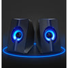 USB Powered Wired Dual Desktop Speakers - Mega Cart
