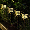 Set of 6 Solar Garden Lamps for Yard or Pathways - Mega Cart