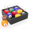 Set of 9 Pool Ball Shot Glasses - Mega Cart