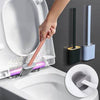 Silicone Toilet Brush with Holder - Hygienic & Durable Cleaning Tool - Mega Cart