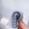 Silicone Toilet Brush with Holder - Hygienic & Durable Cleaning Tool - Mega Cart