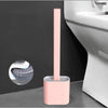 Silicone Toilet Brush with Holder - Hygienic & Durable Cleaning Tool - Mega Cart