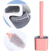 Silicone Toilet Brush with Holder - Hygienic & Durable Cleaning Tool - Mega Cart