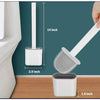 Silicone Toilet Brush with Holder - Hygienic & Durable Cleaning Tool - Mega Cart