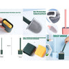 Silicone Toilet Brush with Holder - Hygienic & Durable Cleaning Tool - Mega Cart