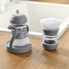 Soap Dispensing Cleaning Pot Brush With Holder - Mega Cart