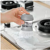 Soap Dispensing Cleaning Pot Brush With Holder - Mega Cart