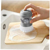 Soap Dispensing Cleaning Pot Brush With Holder - Mega Cart