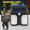 Solar-Powered Waterproof LED Wall Lamp for Outdoor Use - Mega Cart
