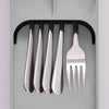 Space-Saving Compact Cutlery Tray with Non-Slip Feet - Mega Cart
