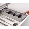 Space-Saving Compact Cutlery Tray with Non-Slip Feet - Mega Cart