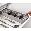Space-Saving Compact Cutlery Tray with Non-Slip Feet - Mega Cart