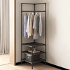 Space-Saving Multifunctional Corner Shelf Rack - 3 Tier Metal - Mega Cart