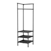 Space-Saving Multifunctional Corner Shelf Rack - 3 Tier Metal - Mega Cart