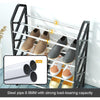 Space-Saving 4 Tier Shoe Rack for Home Storage - Mega Cart