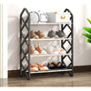 Space-Saving 4 Tier Shoe Rack for Home Storage - Mega Cart