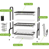 Stainless Steel Dish Drainer Rack with Drainboard - Mega Cart