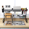 Stainless Steel Large Canopy Dish Rack & Kitchen Organiser - Mega Cart