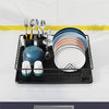 Stylish Dish Rack with Removable Tray and Cutlery Holder - Mega Cart