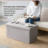 Stylish Storage Ottoman Bench with Ample Space and Comfy Seat - Mega Cart