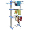 Three Tier Stainless Steel Clothes Drying Rack with Wheels - Mega Cart