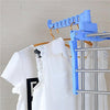 Three Tier Stainless Steel Clothes Drying Rack with Wheels - Mega Cart