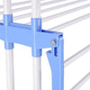 Three Tier Stainless Steel Clothes Drying Rack with Wheels - Mega Cart