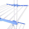 Three Tier Stainless Steel Clothes Drying Rack with Wheels - Mega Cart