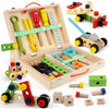 Wooden Toy Tool Box Set for Kids - Mega Cart