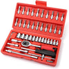 46PCS 1/4” Drive Socket Ratchet Wrench Set - Mega Cart