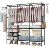 Triple Closet Rack for Space Saving Storage - Mega Cart