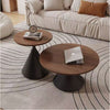 PrimeNest - Naya Wooden Round Coffee Table Set