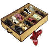 Under Bed Shoe Organiser - Soft, Durable, Holds 12 Pairs - Mega Cart