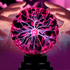 USB Plasma Crystal Ball Night Light - Touch & Sound Activated - Mega Cart